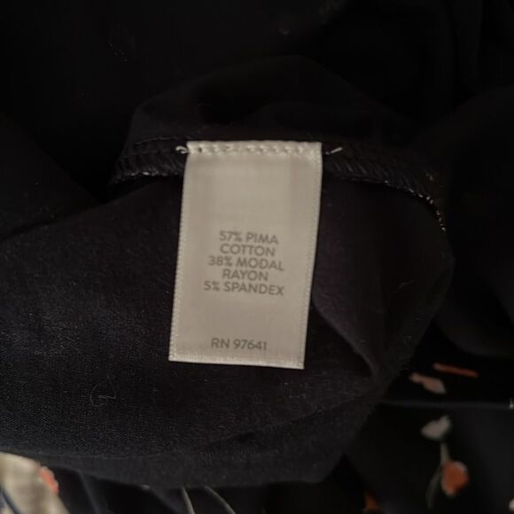 NWT J.Jill Navy Floral Spring Dress with pockets - Picture 7 of 7